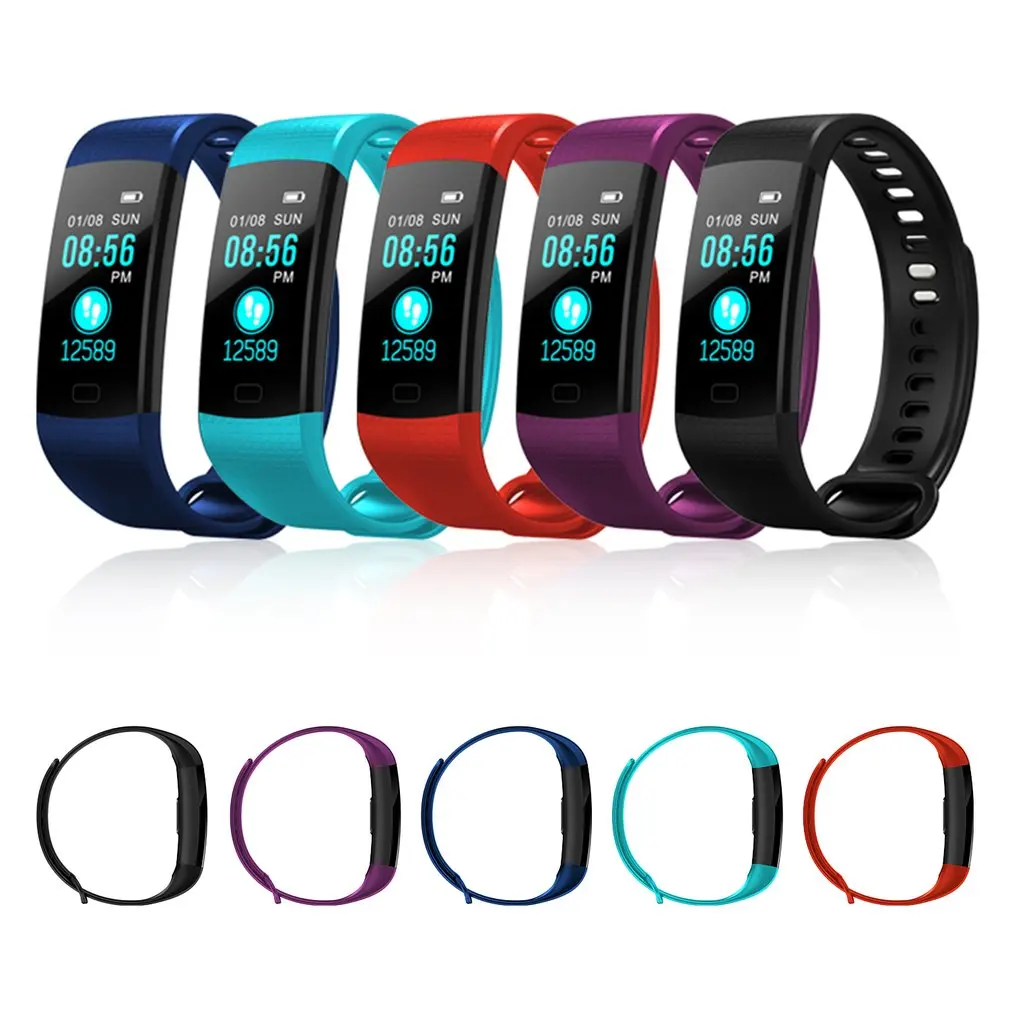 Y5 Smart Band Pulsometer Fitness Smart Bracelet Activity Tracker Pedometer Health Sleep Smart Watch Vibrating Alarm Clock
