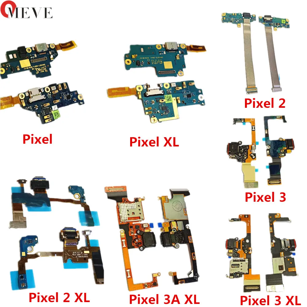 

100% New Original For HTC Google Pixel/XL/2/2XL/3/3XL Type-C USB Charging Port Dock USB plug Charge Board Flex Cable PCB