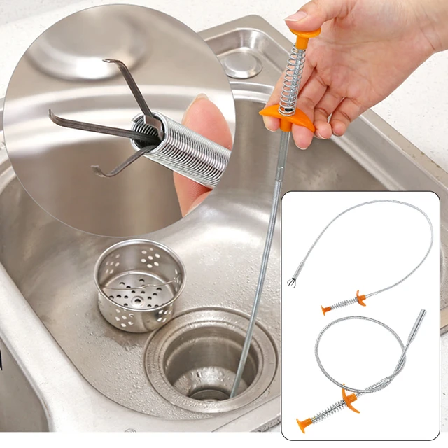 1pc Drain Unclog, Cleaner, Clogged Pipe, Suitable For Sewer, Toilet,  Kitchen Sink, Bathroom And Bathtub Cleaning Tool