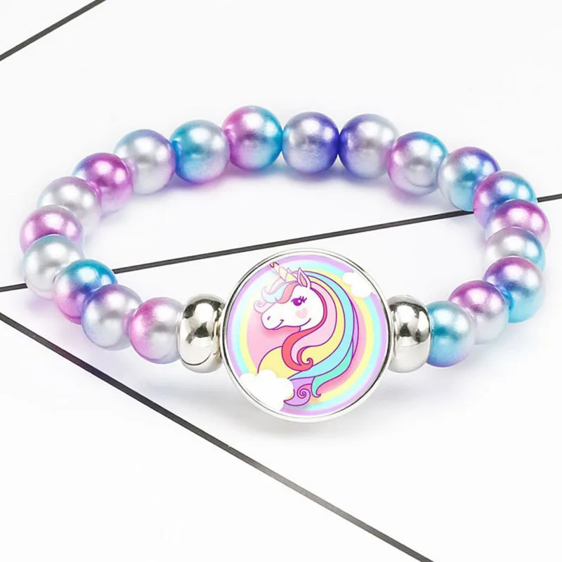 1 шт. браслет с единорогом на день рождения вечерние украшения для девочек