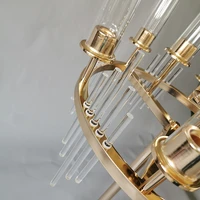 9 Heads Metal Candlestick Candelabra Candle Holders Stands Wedding Table Centerpieces Flower Vases Road Lead Party Decoration 3