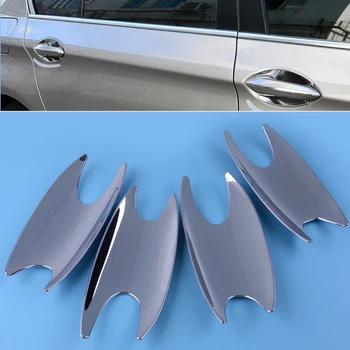

DWCX 4PCS Car-styling ABS Chrome Front Rear Side Door Handle Bowl Trim Cover Fit for BMW 7 Series G11 G12 730Li 740Li 2016 2017