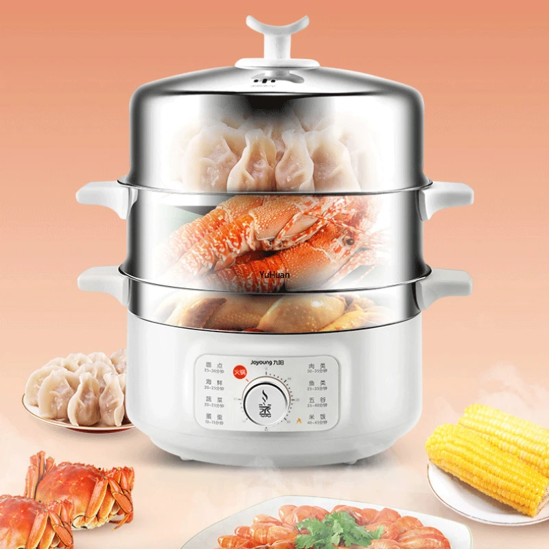 13L Electric Steamer Multifunctional Household Automatic Power-off Electric Steamer Food Warmer 220V