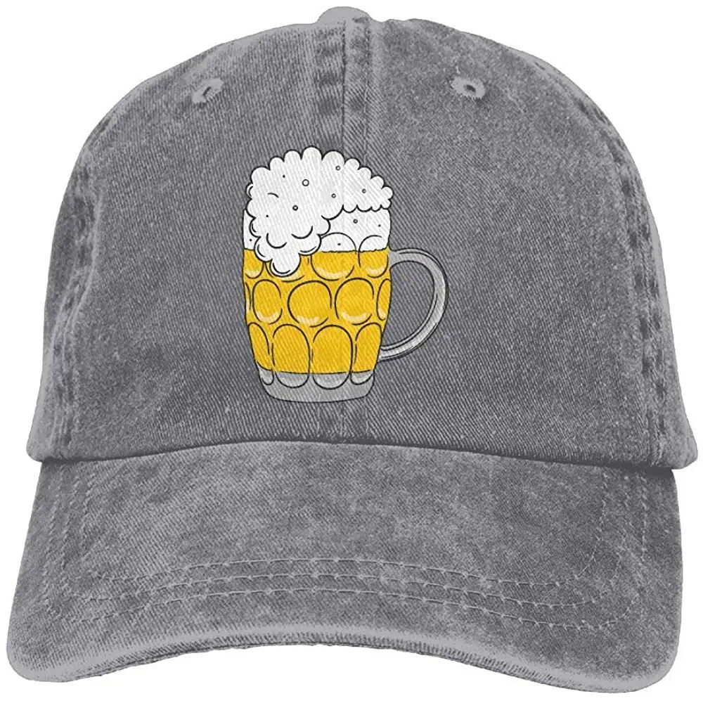 Пиво пена унисекс Джинсовая Шляпа От Солнца Регулируемый Бейсбол Кепки