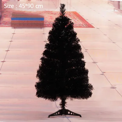 Strongwell 60/90 см, черные Мини Искусственные елочные украшения, семейные рождественские украшения, вечерние украшения для дома, свадебные украшения - Цвет: 90CM