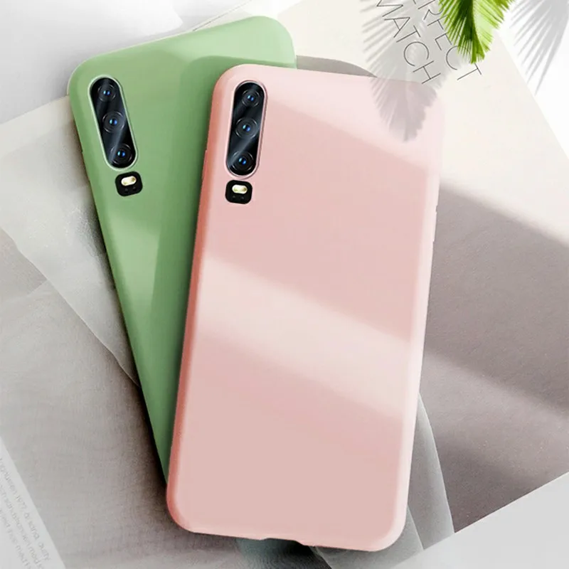

Silica Gel Soft Case For Huawei Mate 9 10 20 30 Pro 20X Case Liquid Silicone Rubber For Mate20 Mate10 Phone Cases Easy To Clean