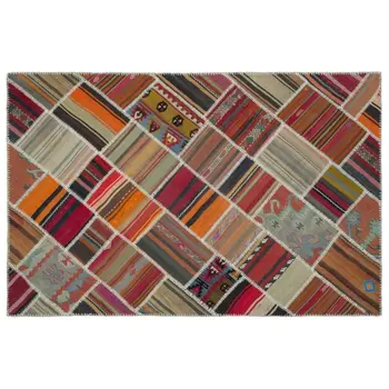 

Handmade Natural Vintage Patchwork Rug Area Rug 157x236 Cm-5'2''X7'9''