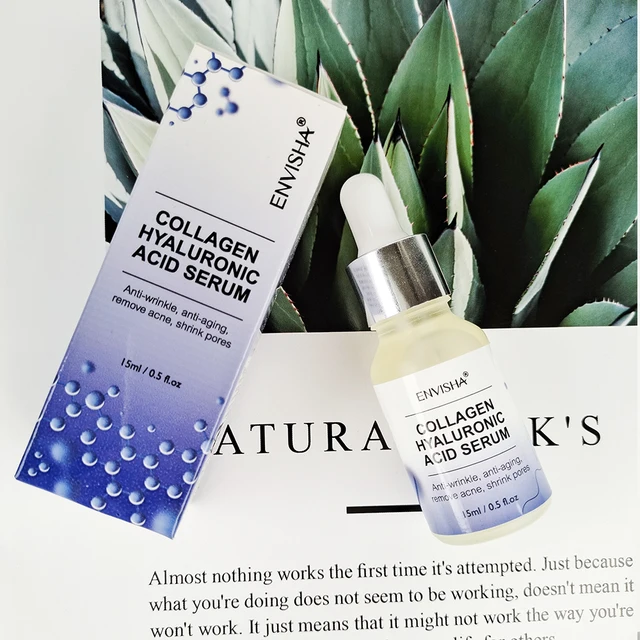 Envisha Arcbőrápolás Kollagén Hialuronsav Szérum Retinol-Vitamin Öregedésgátló Ráncok Hidratáló Fehérítő Zsugorodó Pórusok - Image 5