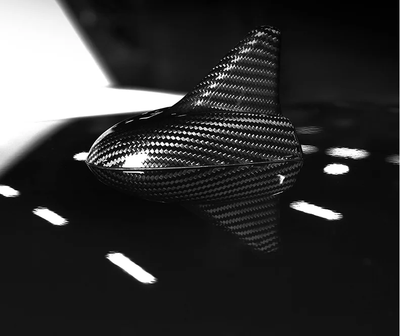 Сухое углеродное волокно крыши антенны акулы покрытие антенны для Maserati Glibli