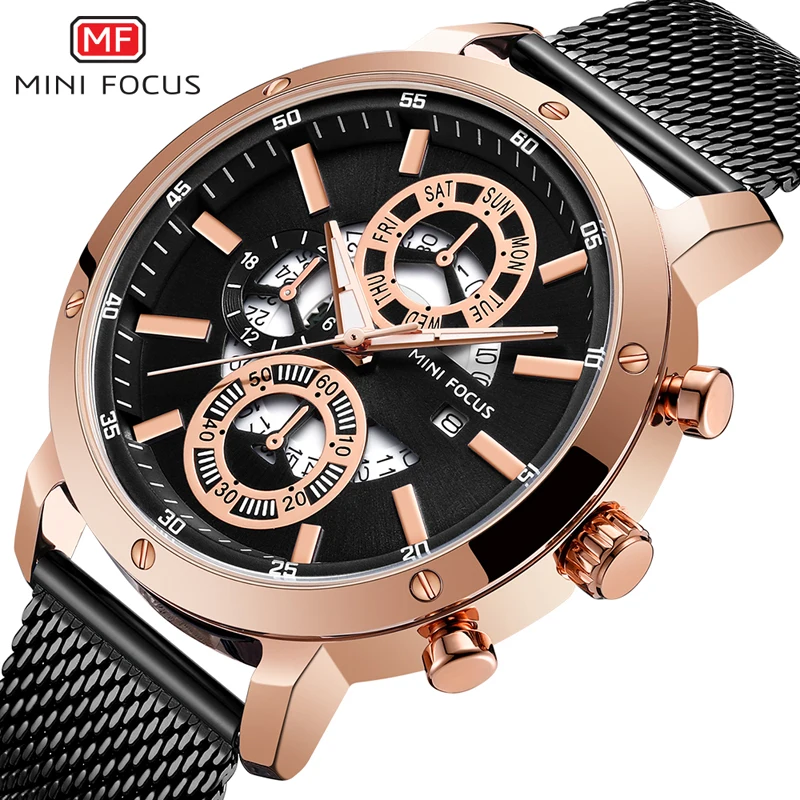 

MINIFOCUS Watch New Watch Men Automatic Quartz Luxury Brand Watches Luminous Top Brand clock men Relogio Masculino