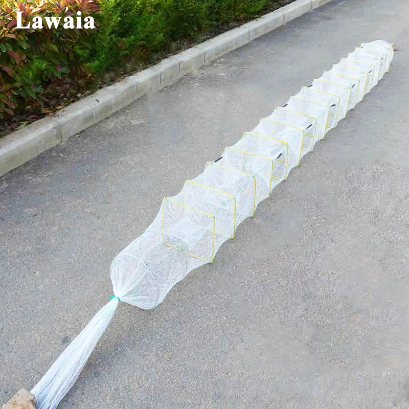 Клетка для креветок Lawaia белая Складная рыболовная сеть лобстер ловушка крабов