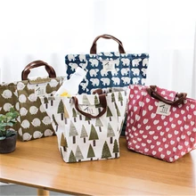 DL Большая водонепроницаемая сумка-тоут из парусины для ланча, ланча, еды, еды, сумка, Ланч-бокс для студентов, канцелярские принадлежности, офисные принадлежности