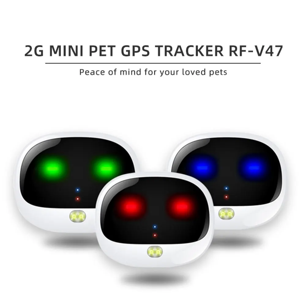 Gps-трекер для кошек, домашних животных, RF-V47, мини, gps, домашних животных, трекер 2G, GSM, лучшая собака, gps трекер с бесплатным приложением, водонепроницаемый IP67