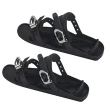 1 пара, портативная мини-обувь для катания на лыжах, катания на коньках, Лыжная обувь, зимняя Уличная обувь для путешествий, пригодная для носки, Лыжная обувь с ремешками