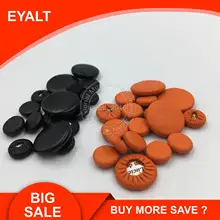 2 комплекта Новые подушки для кларнета Кожа Большой материал 2 цвет оранжевый+ черный 34 шт