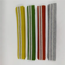 JIETAI красочные полосы ребра ткань мерсеризованный хлопок DTY ткань аксессуары воротник манжеты подол нижний воротник Рисование текстурирование