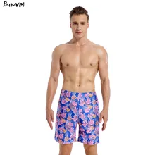 Bunvel, Мужской купальный костюм, мужские плавки, пляжные шорты, богемная туника с цветочным принтом, купальник Mayo de praia ho, мужские s maillot de bain