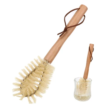 

NICEYARD Bottle Pot Brush Wooden Long Handle Cleaning Brush Household Brush O-shaped Cup Brush