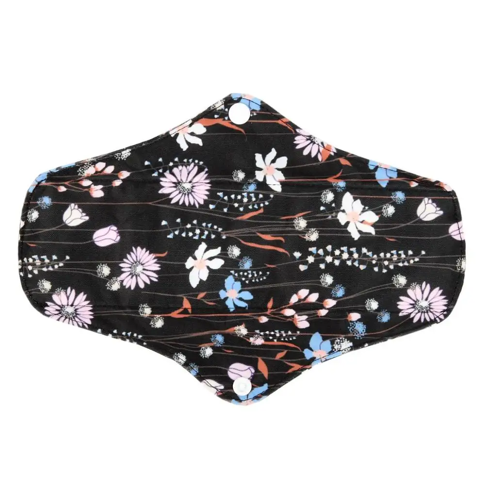S M XL BAMBOO Cloth Menstrual Pad Sanitary Reusable Washable Panty Liner Regular Overnight