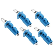 5 шт./компл. шлепаемся соло Морская рыбалка зажим для приманки Блокировка замок синий рыболовные принадлежности рыболовные снасти