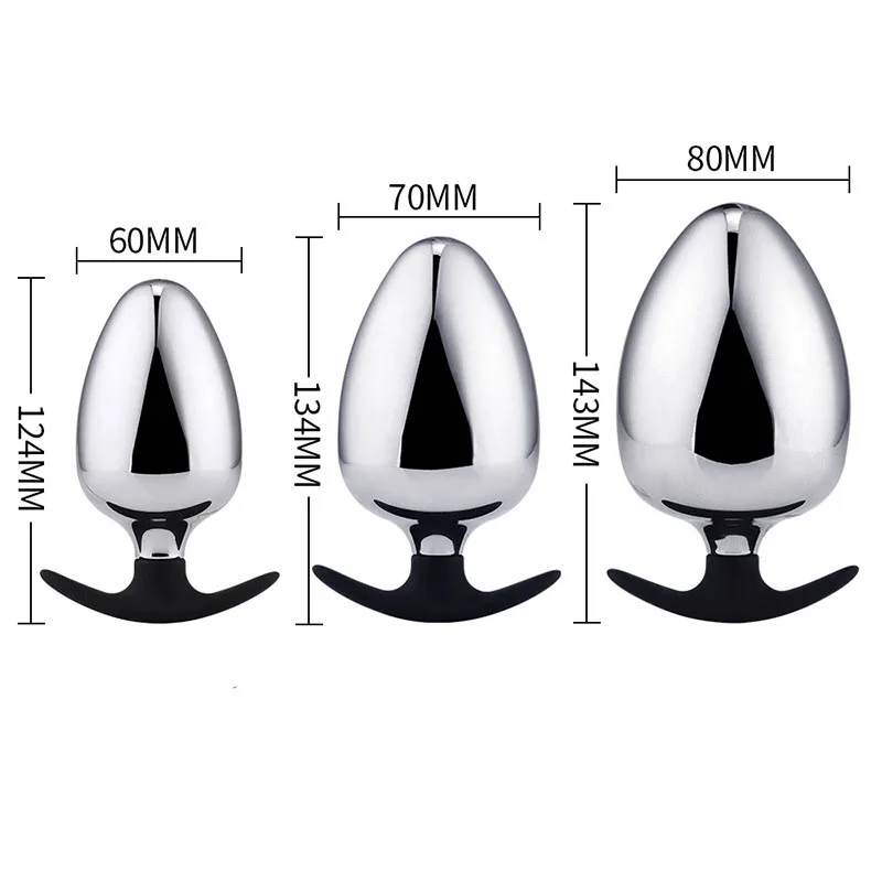 Huge Stainless Steel Metal Anal Butt Plug Big Anal Balls Expansion Dilatador Gay Toys Prostata Massage Sex Toys For Couples