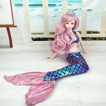 

Handmade 1/3 Doll Mermaid Princess Tail Costume for BJD Clothing Cosplay