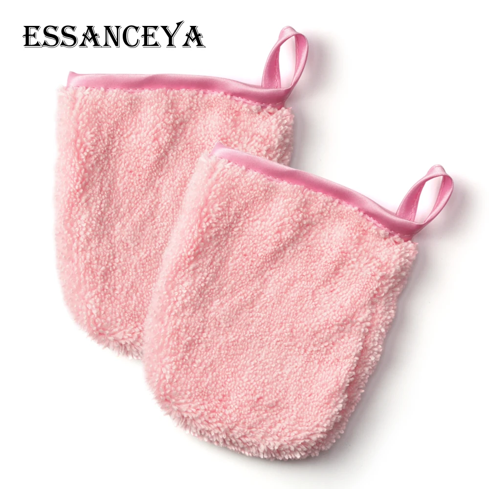 ESSANCEYA многоразовая микрофибра ткань для лица полотенце для лица средство для снятия макияжа моющая перчатка инструмент для ухода за лицом полотенце косметическое пуховое - Цвет: 2 pcs