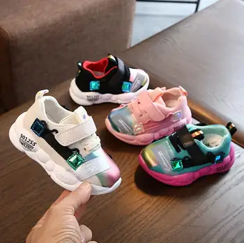 

New 2020 Spring Children Shoes For Girls Boys Sports Shoes Color matching Casual Kids Shoes Non-slip Toddler Baby Shoes