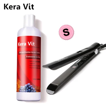 

Best Effect 500ml 8% Formalin Brazilian Keratin Treatment Straighten and Care Strong Damaged Hair With One Piece Free Flat Iron
