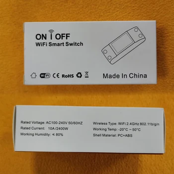

WiFi Smart Light Switch, WiFi Wireless Switch Remote Control Switch for Smart Home