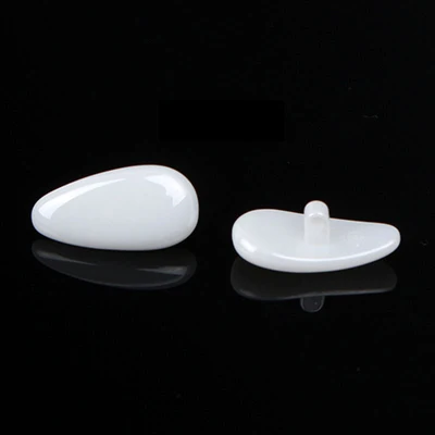 3 пары) цена нано керамические носовые упоры для очков Анти аллергические керамические носовые упоры сердце-очки различной формы носовой кронштейн - Цвет: White