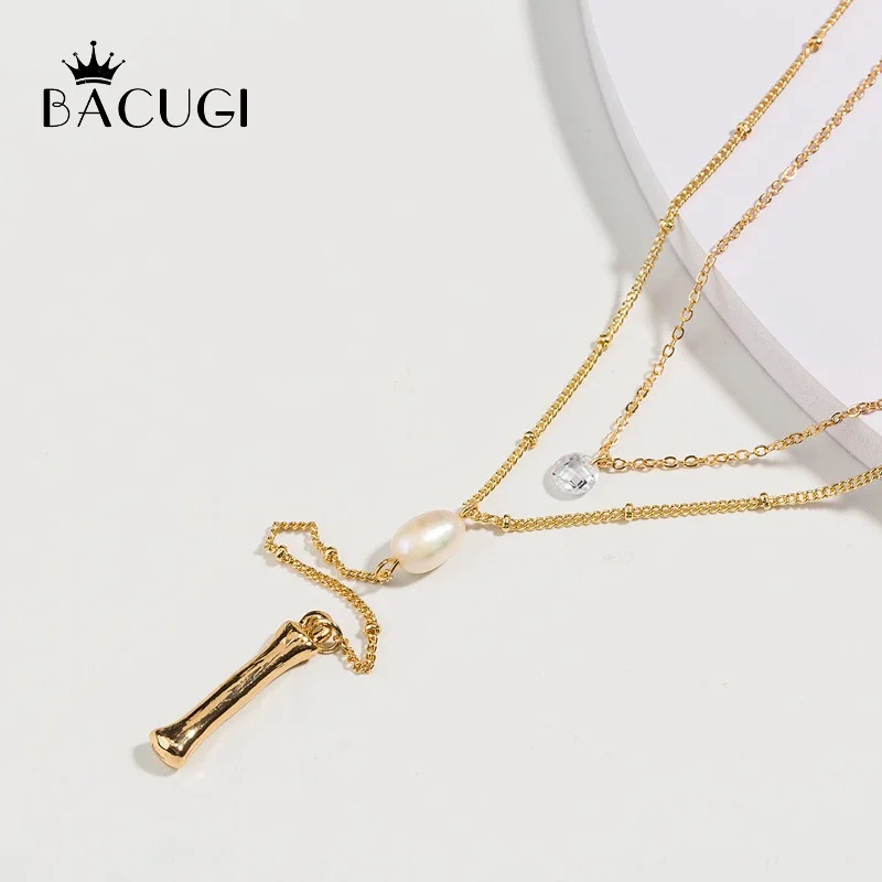 

2020 new Trendy Multilayer Necklace Women Gold Color Adjustable Choker Collar Chain Necklaces 2 Layers Neck Decoration Jewelry