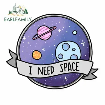 

EARLFAMILY 13cm x 10.7cm for I Need Space Motorcycle Decal Car Bumper Window Stickers Waterproof Scratch-proof DIY Decoration