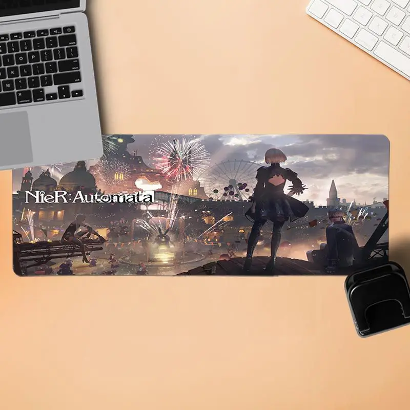BBTHBDNBY NieR Automata фиксирующий край коврик для мыши игровой резиновый ПК компьютерный игровой коврик для мыши - Цвет: Lock Edge 30x80cm