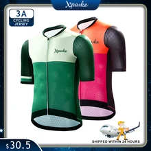 

Xparke Cycling Jersey Mesh Breathable Men Cycle Clothes 2022 Short Sleeve MTB Road Mountain Bicycle Jersey Maillot Ciclismo