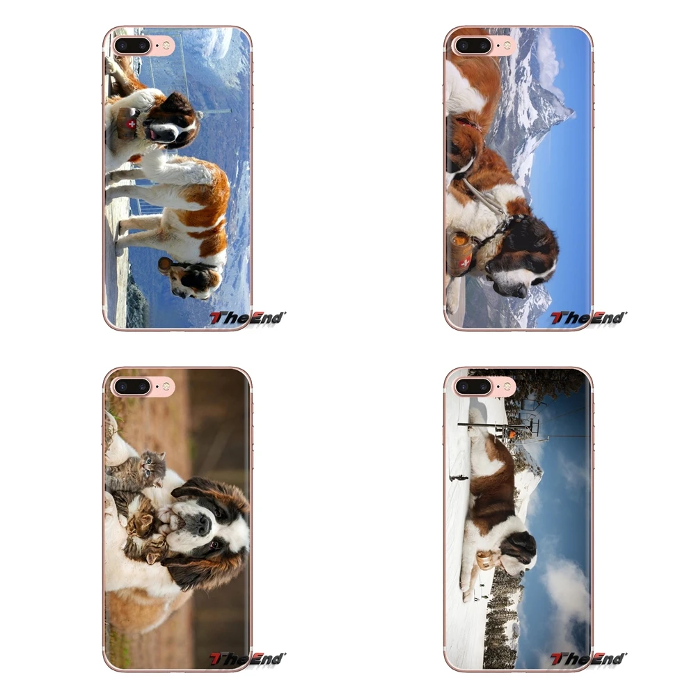Transparent Soft Shell Covers Saint bernard For HTC One U11 U12 X9 M7 M8 A9 M9 M10 E9 Plus Desire 630 530 626 628 816 820 830 |