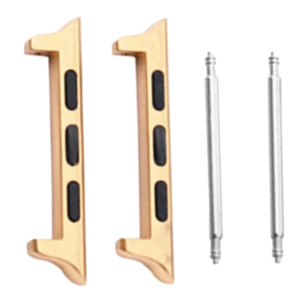 Stainless Steel Adapters/Lugs/Clasps, Watch Replaceable Metal Connectors for Apple Watch Series 4 (44mm) 2019 New High Quality