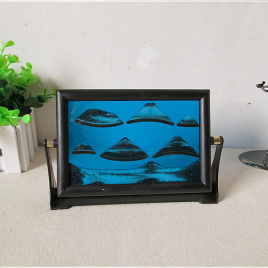 3D Dynamic Hourglass Floating Oil Liquid Bubbler Motion Timer Sand Drawing