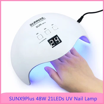 

SUN X9 Plus 48W UV LED Nail Lamp Nail Dryer Curing Lamp Gel Polish Manicure Light with 21 Beads IR Sensor LCD Display Nail Art