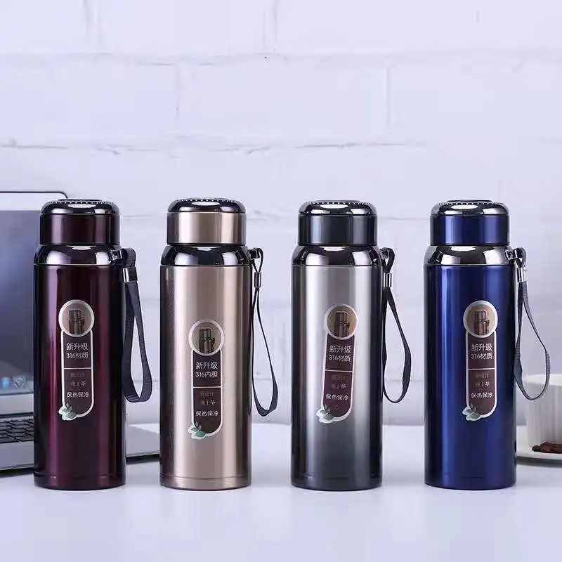 800Ml Stainless Steel Water Bottle Large Capacity Double Wall Thermos Bottle Outdoor Vacuum Water Flask Thermal Insulated Cup Hot And Cold Water Bottle