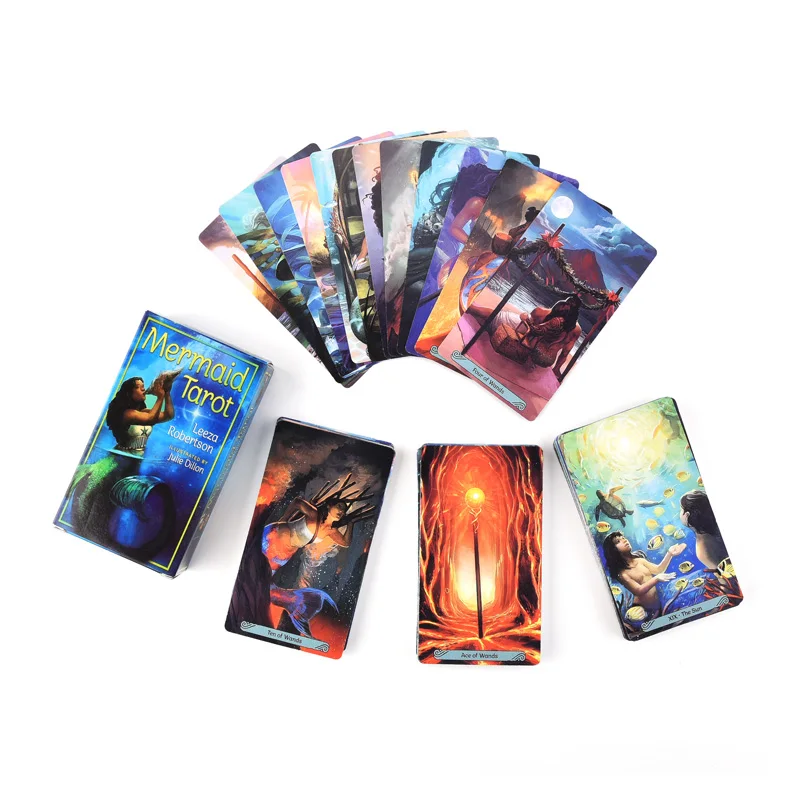 Mermaid Tarot Card Game English Tarot Deck Table Card Board Games Party Playing Tarot Cards Entertainment Family Games Mermaid Tarot Card Game English Tarot Deck Table Card Board Games Party Playing Tarot Cards Entertainment Family Games