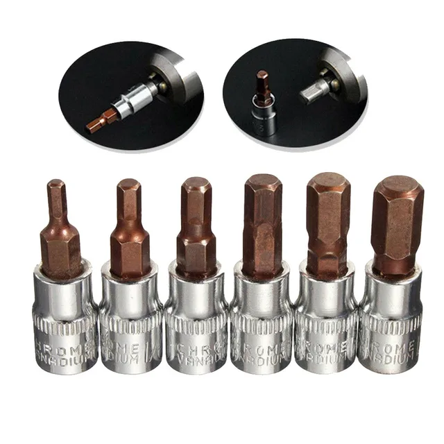 Drive Socket Set Socekt Wrench Socket Adapter 1/4" Hex Head Screwdriver Bit Hand Tools H3 H4 H5 H6 H7 H8 3