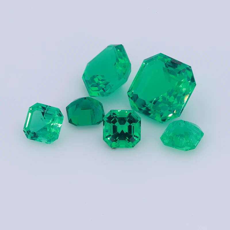 Лабораторный изумруд колумбийские изумруды 3ct 9х9 мм асшер гидротермальный