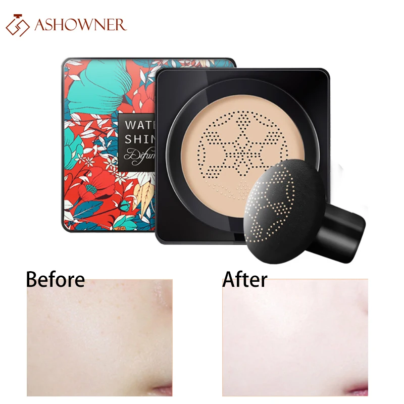 BB Air Cushion Cream Mushroom Head Concealer Foundation CC Waterproof Lasting beauty Block defect Makeup |