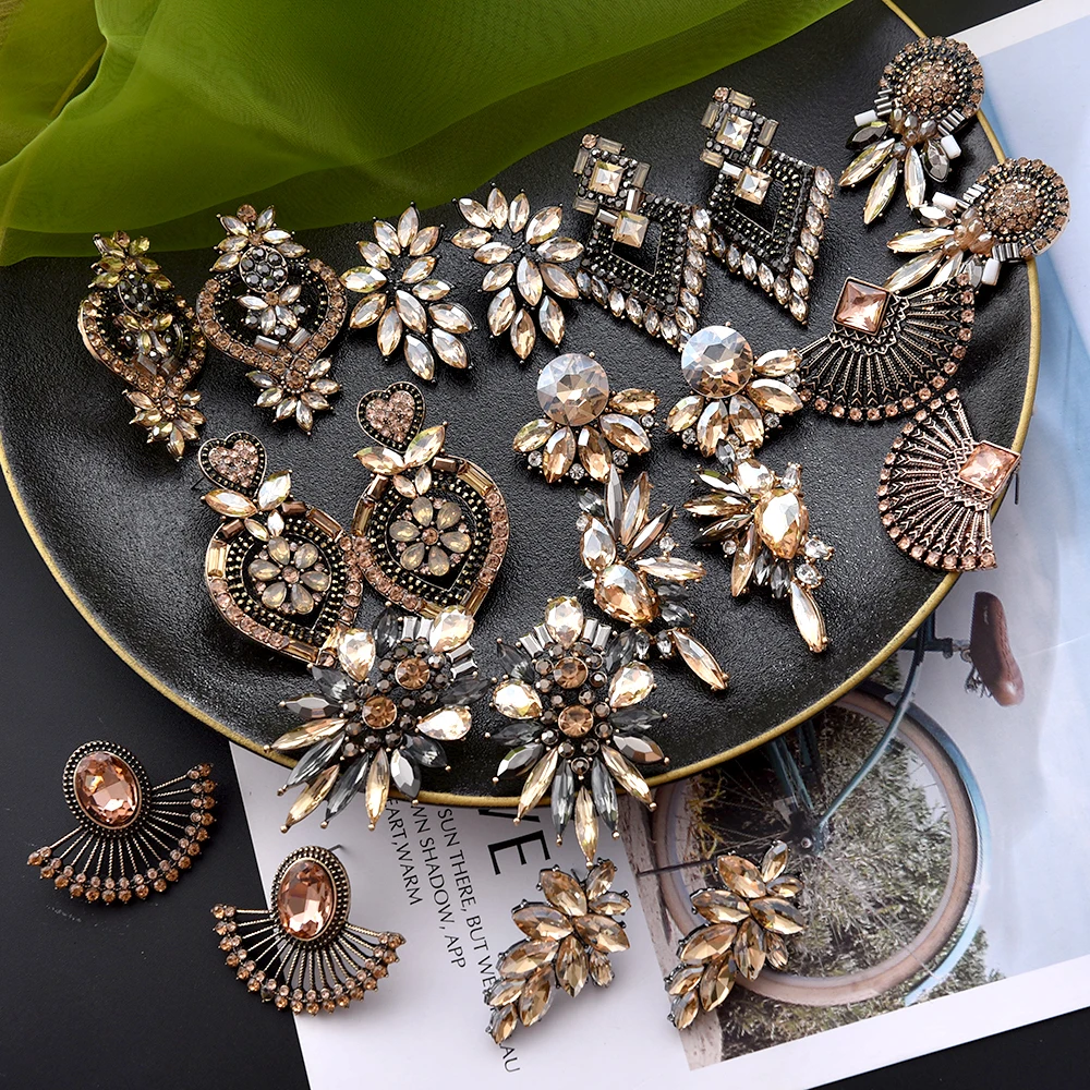 Stud-Earrings Boho Jewelry Statement-Trend Vintage Wholesale Popular Women Brincos Ztech