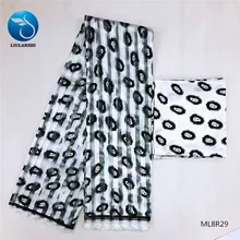 LIULANZHI африканские ткани 4 ярдов органза лента шелк и 2 ярдов нигерийский атласная ткань для женщин платье ML8R17-ML8R31