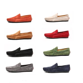

Mens Casual Genuine Leather Loafers Fashion Men Shoes Moccasins Slip on Flats Male Comfortable Driving Shoes Zapatos De Hombre