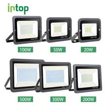 Светодиодные настенные прожекторы для воды прожектор светильник 10 Вт 20 Вт 30 Вт 50 Вт 100 Вт 150 Вт 200 Вт 300 Вт 500 Вт Водонепроницаемый отражатель IP65 220 В прожектор светильник для улицы
