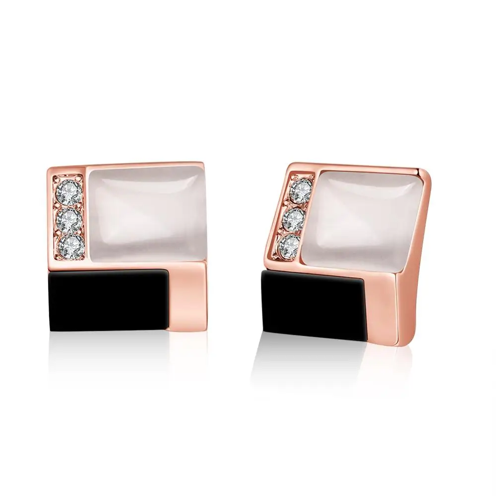 

T1112 flash Earring Brilliant Gold plating Temperament Female Accessories Wedding Jewelry