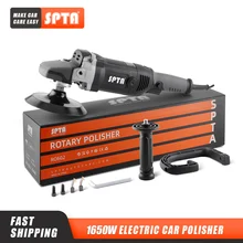 

SPTA 6inch Rotary Polisher 110V/ 220V Electric Buffing Polishing Machine with Sponge Pads Adjustable Speed Car Beauty Tool